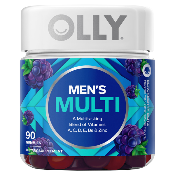 OLLY Men's Multi Blackberry Blitz Vitamin Gummies