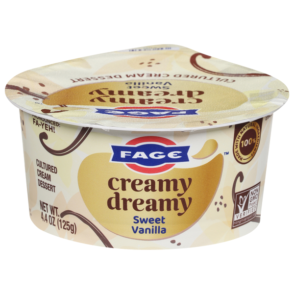 FAGE Creamy Dreamy Sweet Vanilla Cultured Cream Dessert Cup