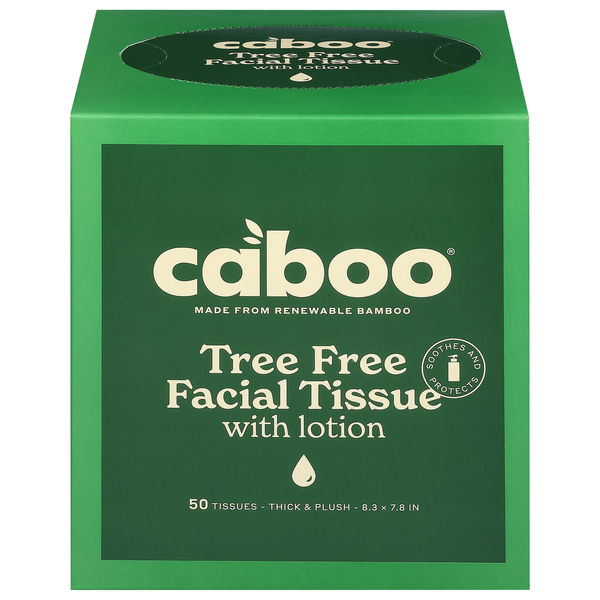 Caboo Tree Free Facial Tissue with Lotion