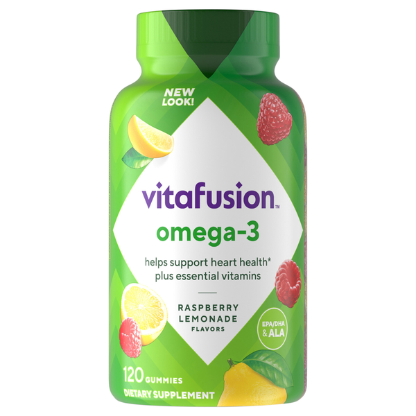 vitafusion Raspberry Lemonade Omega-3 Gummies