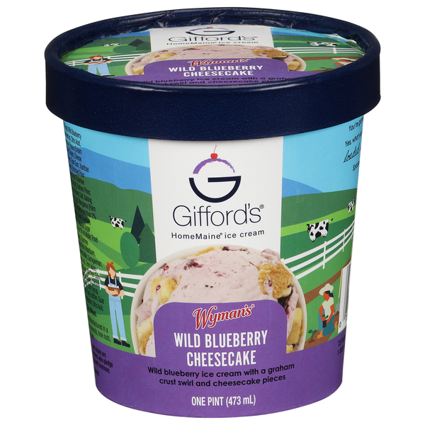 Gifford's Wyman's Wild Blueberry Cheesecake HomeMaine Ice Cream