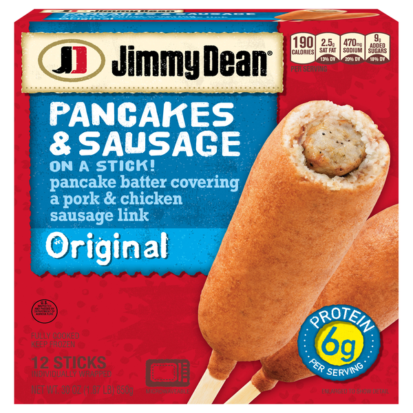 Jimmy Dean Original Pancakes & Sausage on a Stick! - 12 ct