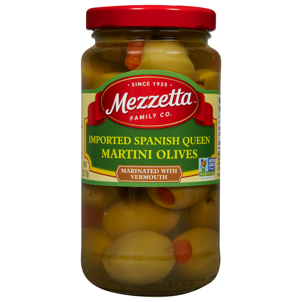 Mezzetta Imported Spanish Queen Martini Olives Marinated with Vermouth