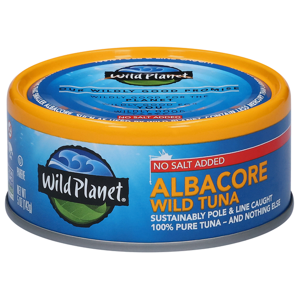 Wild Planet Sustainably Caught No Salt Added Albacore Wild Tuna