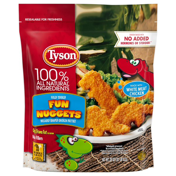 Save on Tyson Chicken Fun Nuggets Fully Cooked All Natural Frozen Order