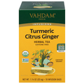 Vahdam Infusions Caffeine Free Turmeric Citrus Ginger Herbal Tea Bags