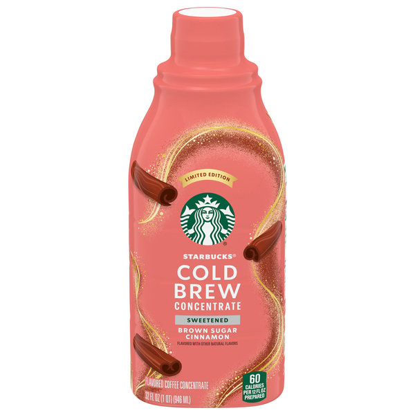 Starbucks Brown Sugar Cinnamon Flavored Cold Brew Coffee Concentrate