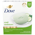 Dove Go Fresh Cool Moisture Cucumber & Green Tea Beauty Soap Bar - 12 ct