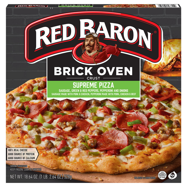 Red Baron Brick Oven Crust Supreme Pizza Frozen