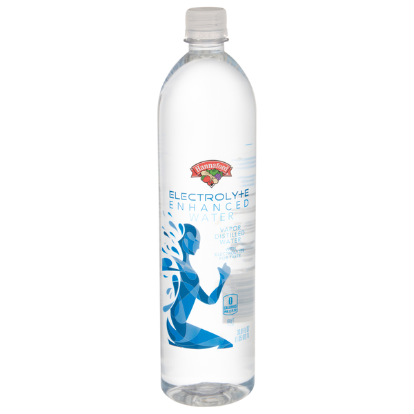 Hannaford Electrolyte Enhanced Vapor Distilled Water
