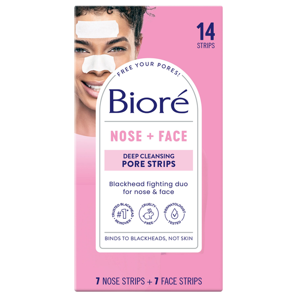 Biore Nose + Face Deep Cleansing Pore Strips Combo Pack