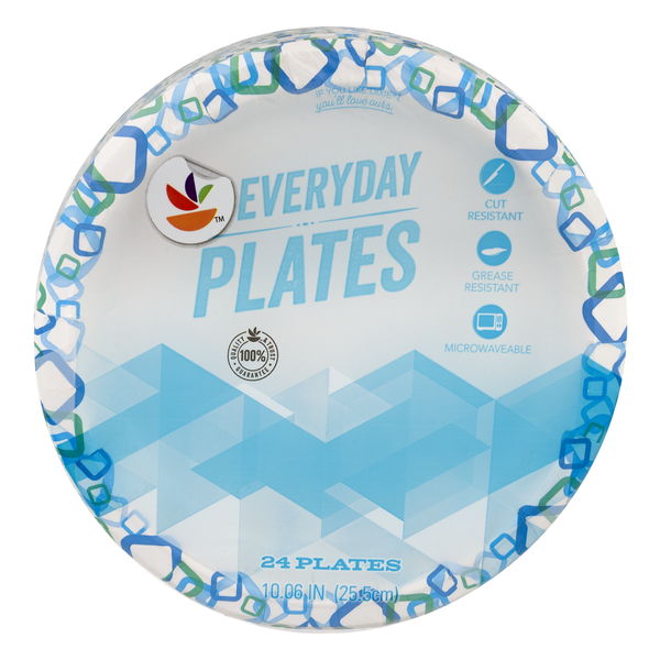 Giant Everyday Paper Plates 10.06 Inch