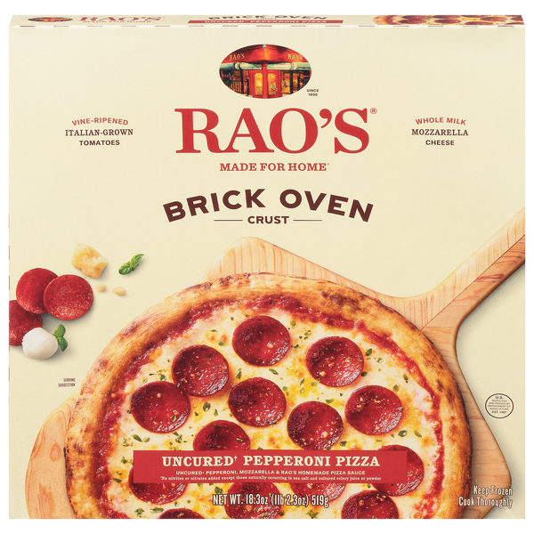 Save on Rao's Pizza Uncured Pepperoni Pizza Brick Oven Crust Order