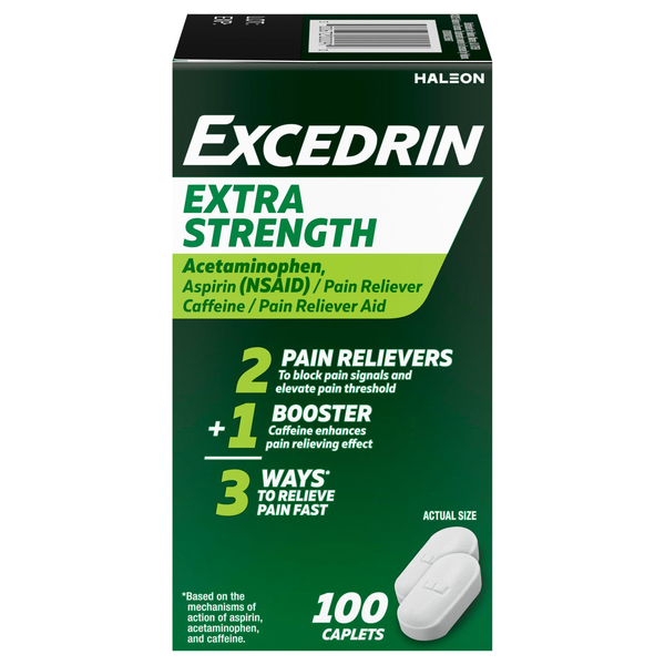 Excedrin Extra Strength Acetaminophen Pain Reliever Caplets