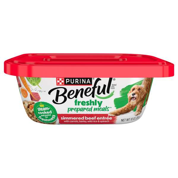Purina Beneful Prepared Meals Simmered Beef Entree Adult Wet Dog Food