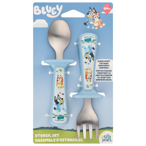 The First Years Bluey Utensil Set 9m+