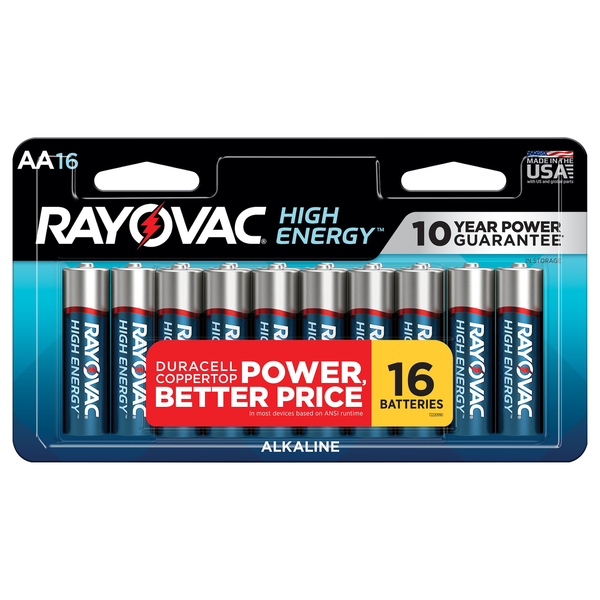 Rayovac High Energy AA Alkaline Batteries