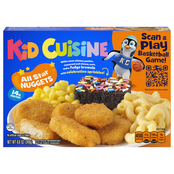 Kid Cuisine All Star Chicken Nuggets Protein Frozen Meal