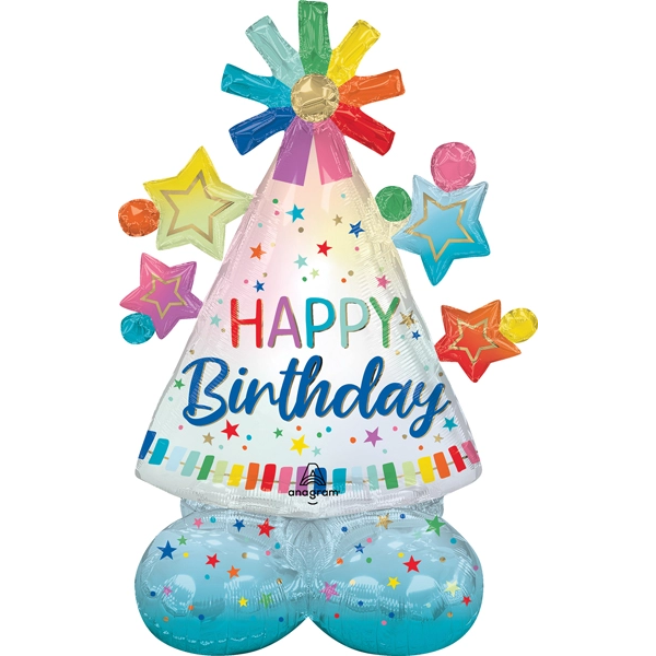 AirLoonz Junior Birthday Hat Decorative Air-Filled Balloon