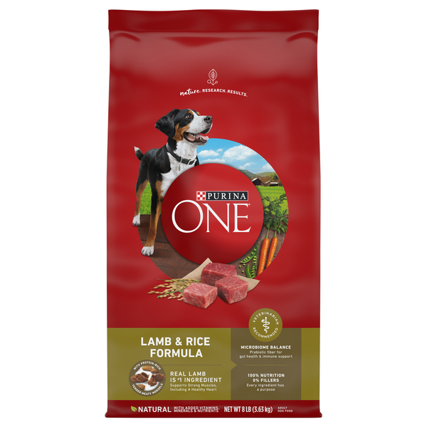 Save on Purina ONE Adult Dry Dog Food Lamb & Rice Formula Natural Order
