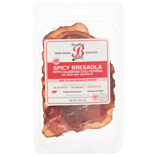 Brooklyn Cured Spicy Bresaola Air Dried Beef Prosciutto