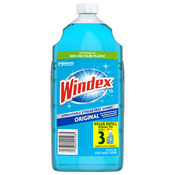 Windex Streak-Free Original Glass Cleaner Value Refill