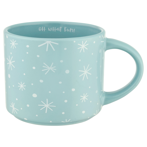 Smart Living Holiday Mug Snowflakes Oh What Fun!