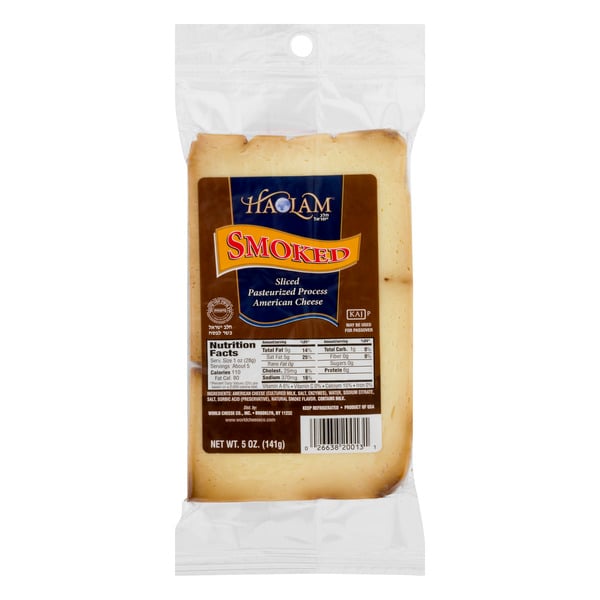 Haolam Kosher Smoked American Cheese Sliced