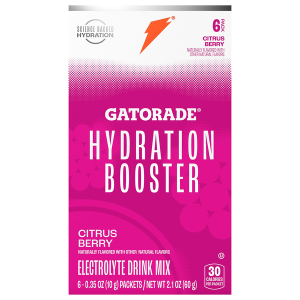 Gatorade Hydration Booster Citrus Berry Electrolyte Drink Mix - 6 ct