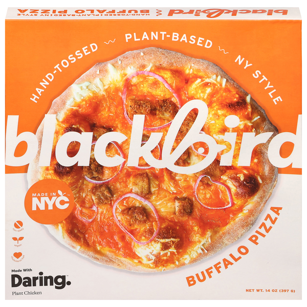 Blackbird Plant-Based Vegan NY Style Hand Tossed Buffalo Pizza Frozen