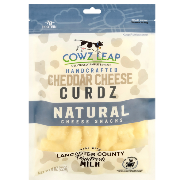 Cowz Leap Natural Cheddar Cheese Curdz