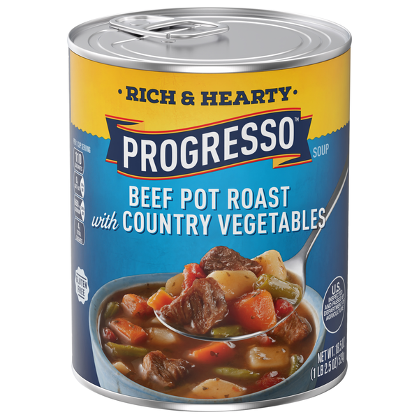 Progresso Rich & Hearty Beef Pot Roast with Country Vegetables Soup