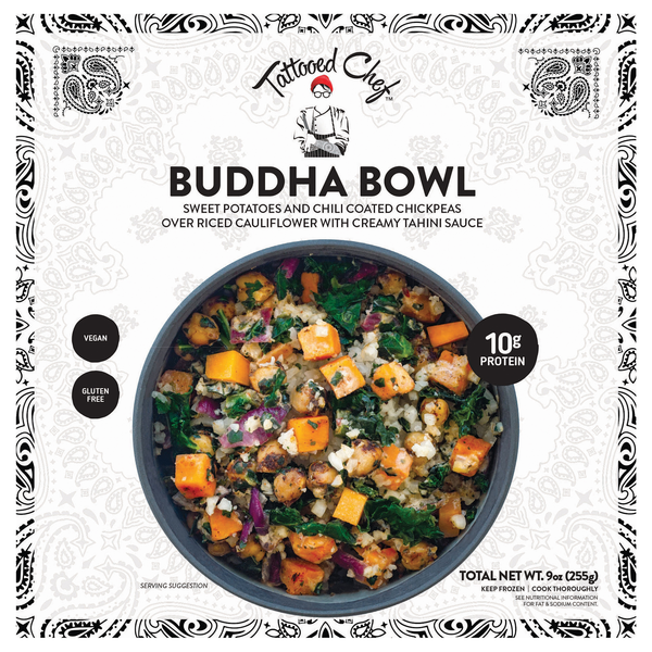 Tattooed Chef Gluten Free Buddha 10g Protein Bowl Frozen
