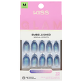 Kiss Glam Embellished Nails Medium Length Glow Forever