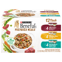 Purina Beneful Prepared Meals Variety Pack Adult Wet Dog Food - 12 ct