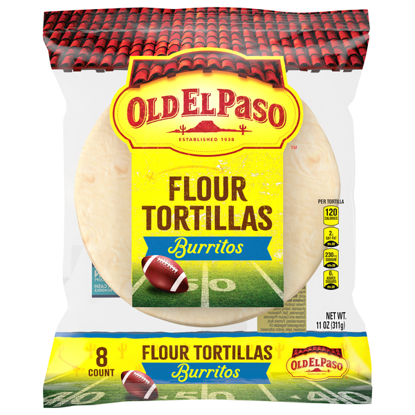 Old El Paso Burritos Flour Tortillas 8 Inch - 8 ct
