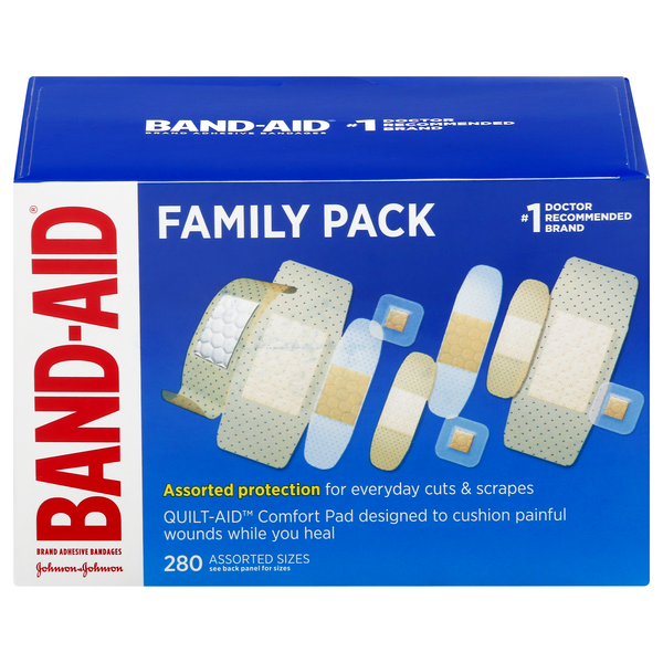 Band-Aid Bandages Assorted Size Family Pack
