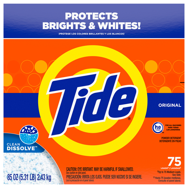 Tide Clean Dissolve Original Scent Laundry Detergent Powder