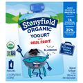 Stonyfield Organic Kids Reduced Fat Blueberry Yogurt Pouch - 4 ct