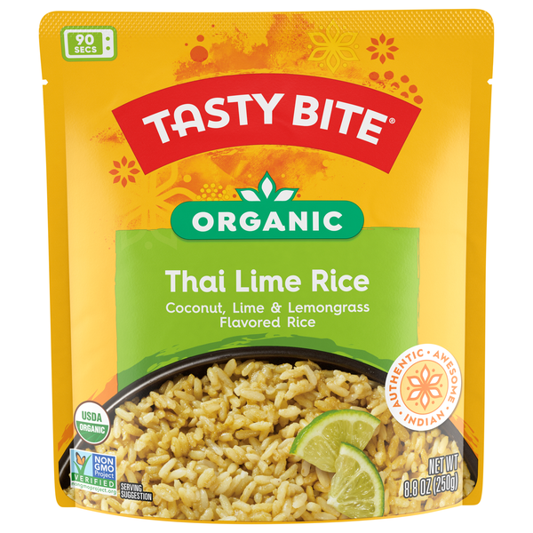 Tasty Bite 90 Second Microwave Organic Thai Lime Flavored Rice