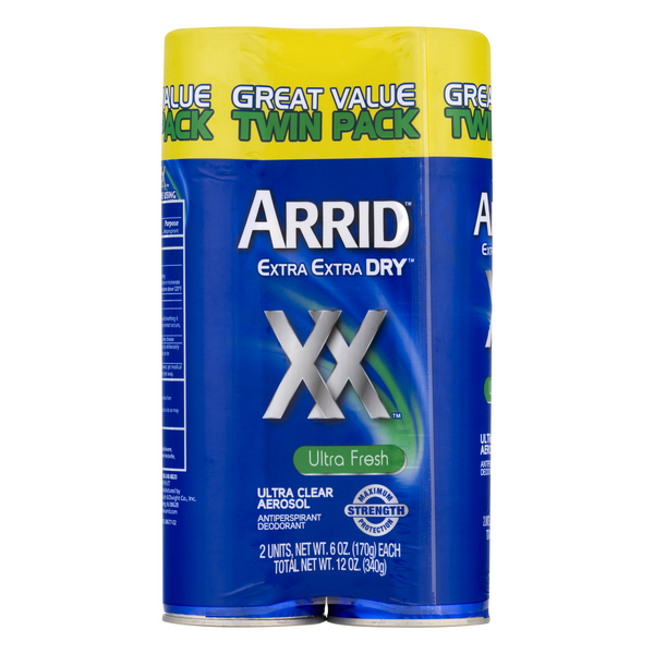 Arrid Extra Extra Dry Fresh XX Antiperspirant Deodorant Aerosol 6 oz/2 ct