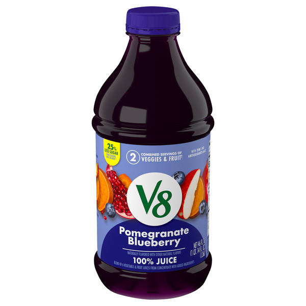 V8 V-Fusion No Sugar Added 100% Pomegranate Blueberry Juice