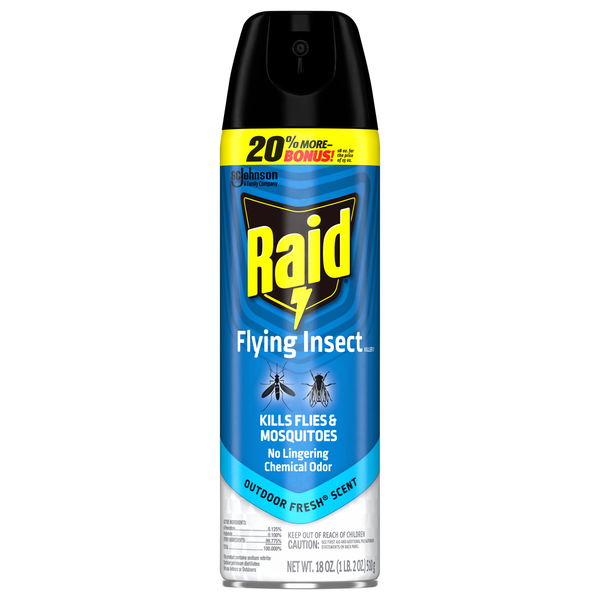 Raid Flying Insect Killer Spray Outdoor Fresh Scent