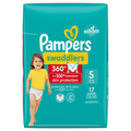 Pampers Swaddlers 360 Size 5 Baby Diapers 27+ lb