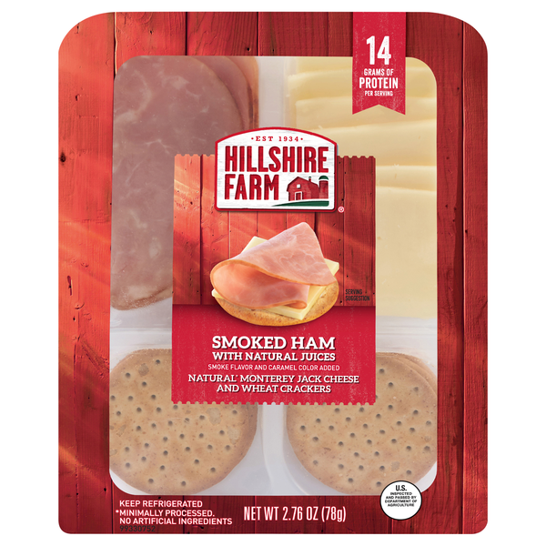 Hillshire Farm Smoked Ham Monterey Jack Cheese & Wheat Crackers