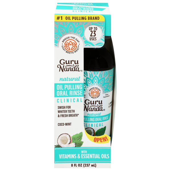 Guru Nanda Coconut + Mint Teeth Whitening Pulling Oil