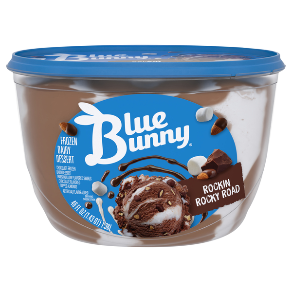 Blue Bunny Rockin Rocky Road Frozen Dairy Dessert