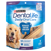 Purina Dentalife Daily Oral Care Large Dog Treats - 7 ct