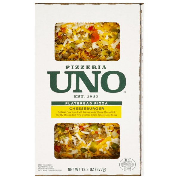 Pizzeria Uno Cheeseburger Flatbread Pizza