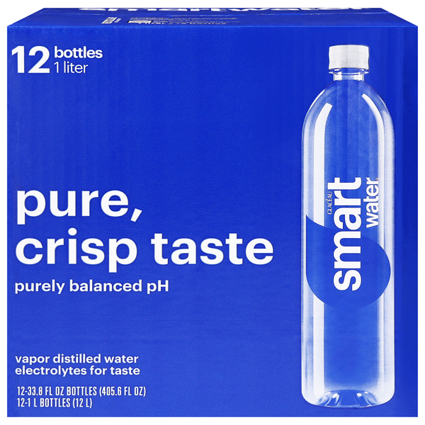 smartwater Vapor Distilled Water - 12 pk